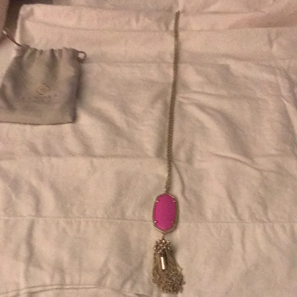 Kendra Scott Pink and Gold Necklace